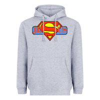 Heather Grey tshirt my superhero is jesus, faith love god shirt t shirt Heavyweight Hoodie - linhVisuals