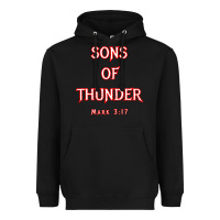 Black sons of thunder zebedee james and john mark 317 bible t shirt Heavyweight Hoodie - linhVisuals
