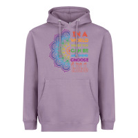 Lavender kindeness In A World Where You Can Be Anything Choose Kind Kindness Heavyweight Hoodie - linhVisuals