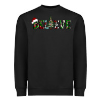 Black believe Christmas tree Heavyweight Sweatshirt - AdoDesignShop