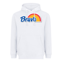 White Bravo Supermarket Heavyweight Hoodie - linhVisuals