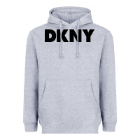 Heather Grey DKNY Heavyweight Hoodie - linhVisuals