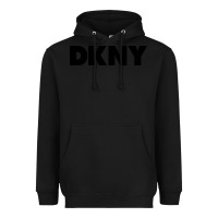 Black DKNY Heavyweight Hoodie - linhVisuals