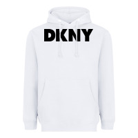 White DKNY Heavyweight Hoodie - linhVisuals