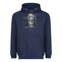Navy the shroud of turin holy face of jesus t shirt Heavyweight Hoodie - linhVisuals