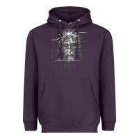 Plum the shroud of turin holy face of jesus t shirt Heavyweight Hoodie - linhVisuals