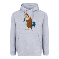 Heather Grey Chicken Joe is a Vibe Heavyweight Hoodie - linhVisuals
