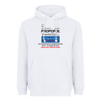 White funny anesthesia anesthesiologist crna nurse t shirt Heavyweight Hoodie - linhVisuals
