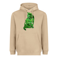 Mushroom funny cannabis & cat lover marijuana weed smoker art t shirt Heavyweight Hoodie - linhVisuals