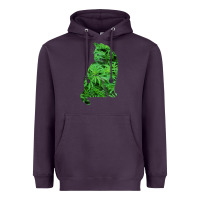 Plum funny cannabis & cat lover marijuana weed smoker art t shirt Heavyweight Hoodie - linhVisuals