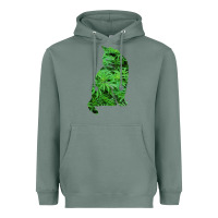 Sage funny cannabis & cat lover marijuana weed smoker art t shirt Heavyweight Hoodie - linhVisuals