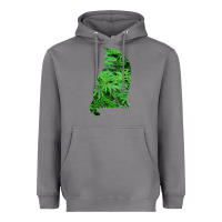 Storm funny cannabis & cat lover marijuana weed smoker art t shirt Heavyweight Hoodie - linhVisuals