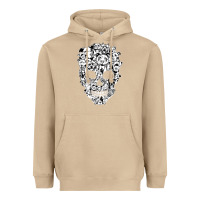 Mushroom funny pitbull skull dog skeleton halloween t shirt Heavyweight Hoodie - linhVisuals