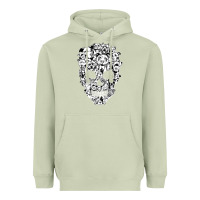 Matcha funny pitbull skull dog skeleton halloween t shirt Heavyweight Hoodie - linhVisuals