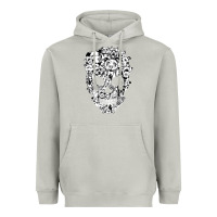 Moon Dust funny pitbull skull dog skeleton halloween t shirt Heavyweight Hoodie - linhVisuals