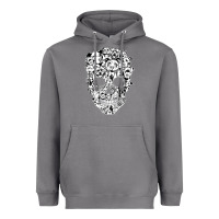Storm funny pitbull skull dog skeleton halloween t shirt Heavyweight Hoodie - linhVisuals