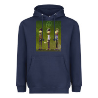Navy ajr green Heavyweight Hoodie - linhVisuals