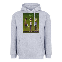Heather Grey ajr green Heavyweight Hoodie - linhVisuals