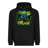 Black outkast 25th Heavyweight Hoodie - linhVisuals