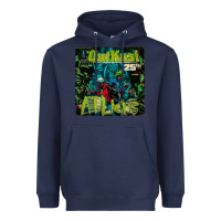 Navy outkast 25th Heavyweight Hoodie - linhVisuals