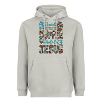 Moon Dust all i need is a little bit of coffee and o whole lot of jesus Heavyweight Hoodie - JahusDesignShop