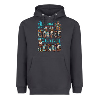 Smoke all i need is a little bit of coffee and o whole lot of jesus Heavyweight Hoodie - JahusDesignShop
