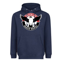 Navy waterlooblackhawks Heavyweight Hoodie - linhVisuals