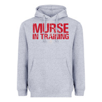 Heather Grey funny male nurse murse in training t shirt Heavyweight Hoodie - linhVisuals