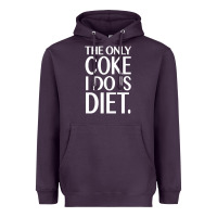 Plum the only coke i do is diet Heavyweight Hoodie - linhVisuals