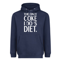Navy the only coke i do is diet Heavyweight Hoodie - linhVisuals