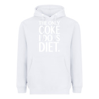 White the only coke i do is diet Heavyweight Hoodie - linhVisuals