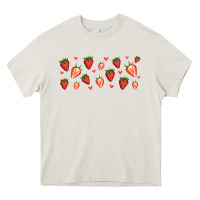 Cream strawberry Heavy Core Tee - Jasminsmagicworld