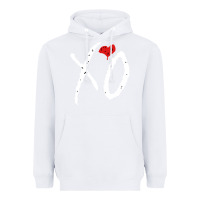White xo  (3) Heavyweight Hoodie - linhVisuals