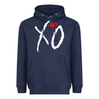 Navy xo Heavyweight Hoodie - linhVisuals