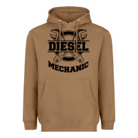 Toasted Coconut diesel mechanic Heavyweight Hoodie - linhVisuals