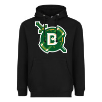 Black Belhaven University Heavyweight Hoodie - linhVisuals