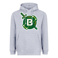 Heather Grey Belhaven University Heavyweight Hoodie - linhVisuals