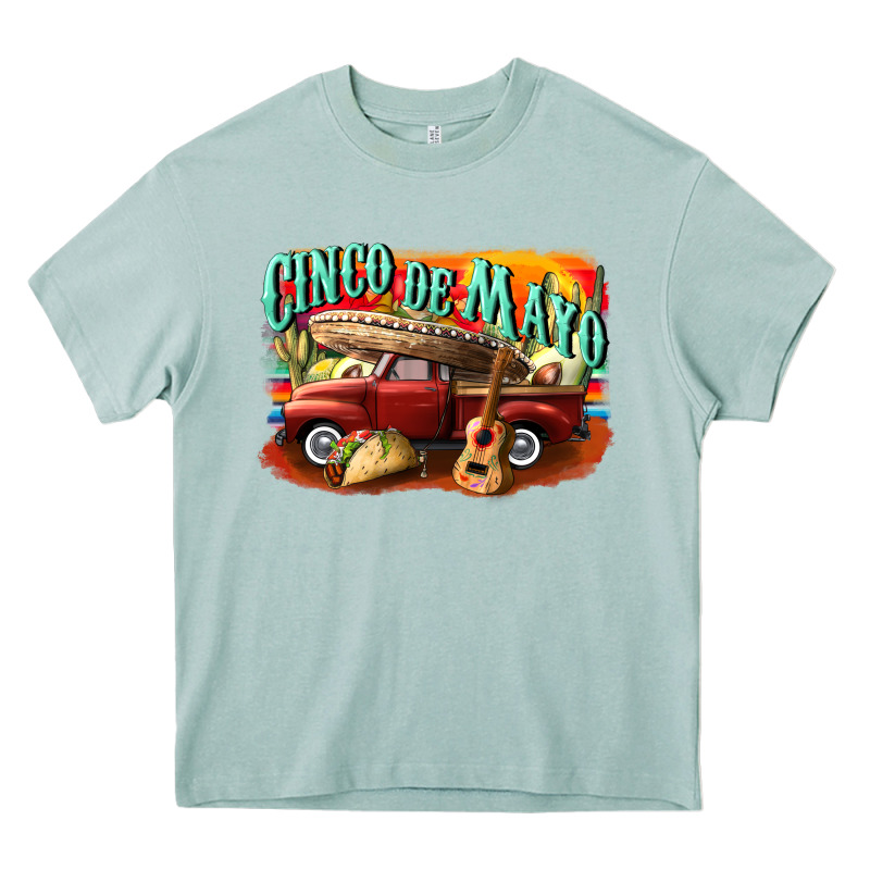 Cinco De Mayo Truck Heavy Core Tee by CowGirlArtShop | Teevron