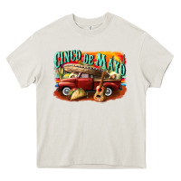 Cream cinco de mayo truck Heavy Core Tee - CowGirlArtShop