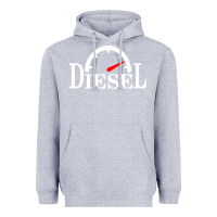 Heather Grey diesel stylish Heavyweight Hoodie - linhVisuals