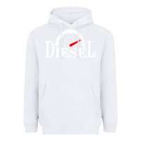 White diesel stylish Heavyweight Hoodie - linhVisuals