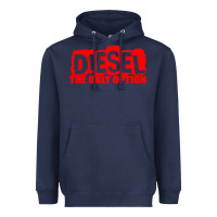 Navy Diesel The Only Option Heavyweight Hoodie - linhVisuals