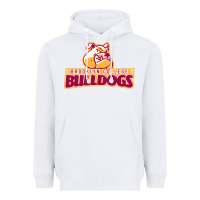 White brooklyn college Heavyweight Hoodie - linhVisuals