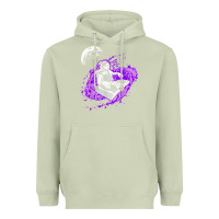 Matcha techno astronaut electronic music rave festival raver t shirt Heavyweight Hoodie - linhVisuals