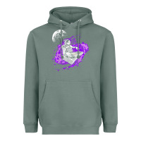 Sage techno astronaut electronic music rave festival raver t shirt Heavyweight Hoodie - linhVisuals