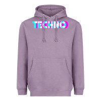 Lavender techno music t shirt Heavyweight Hoodie - linhVisuals