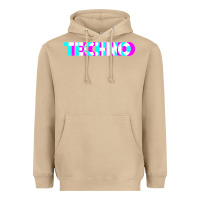 Mushroom techno music t shirt Heavyweight Hoodie - linhVisuals