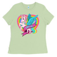 Matcha pride lgbtq unicorn Ladies Tee - OliviaCreatesArt