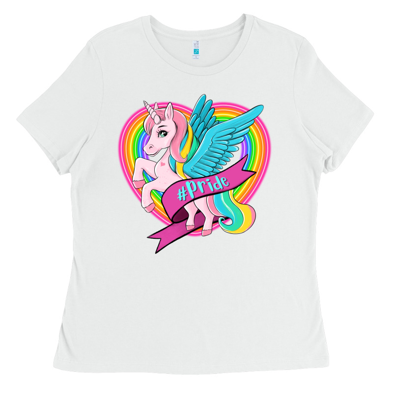 Pride Lgbtq Unicorn Ladies Tee by OliviaCreatesArt | Teevron