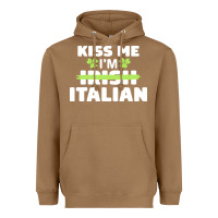 Toasted Coconut kiss me im italian t  shirt kiss me i'm irish italian patriotic st pat Heavyweight Hoodie - linhVisuals